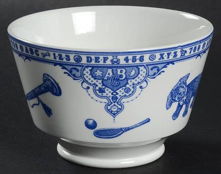Edwardian Child Collection Blue Open Sugar Bowl