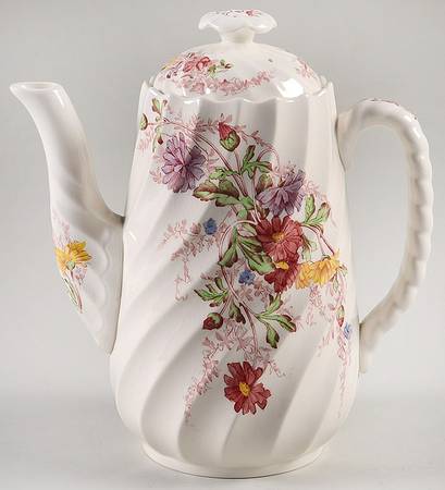 Fairy Dell Coffee Pot & Lid by Spode