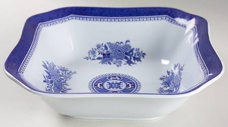 Fitzhugh Blue 8" Square Vegetable Bowl