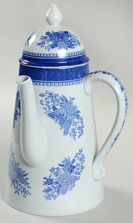 Fitzhugh Blue Coffee Pot & Lid