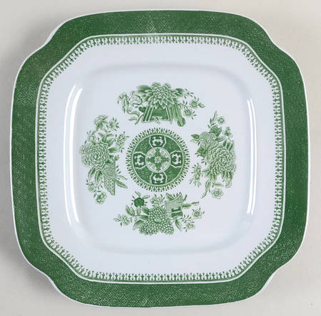 Fitzhugh Green Square Salad Plate