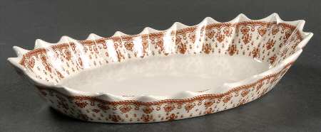 Fleur de Lys Brown (Earthenware, No Trim) Jubilee Platter