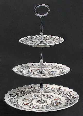 Florence 13 7/8"-14 1/4" 3-Tiered Serving Tray(DP,SP,BB) HC