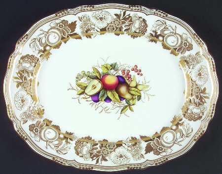 Golden Valley 12" Oval Serving Platter by Spode