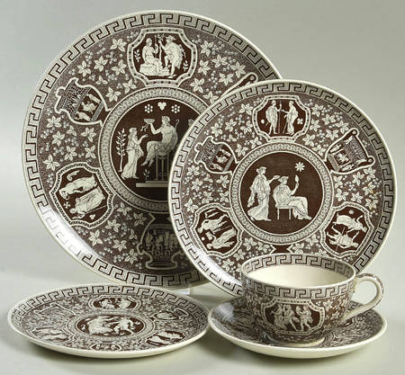 Greek Brown 5 Piece Place Setting