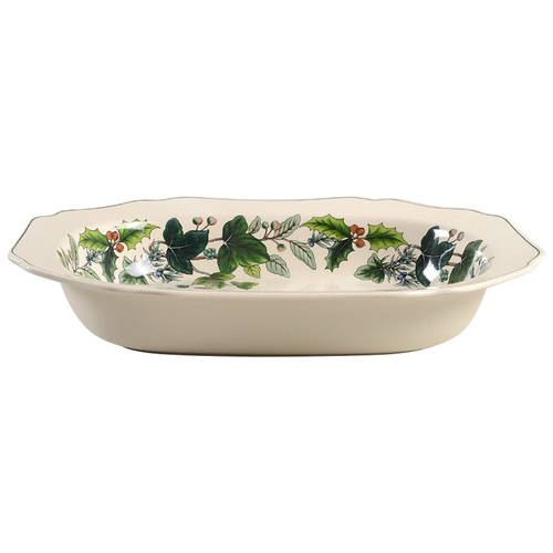Green Garland 11" Oval Vegetable Bowl