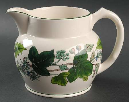 Green Garland Milk Jug