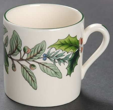 Green Garland Flat Demitasse Cup