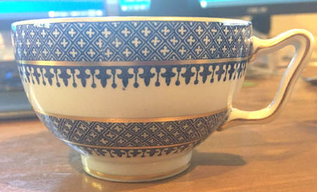 Jefferson (Gold Trim) Canton Shape Footed Cup