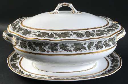 Kent Grey Tureen & Lid w/Underplate