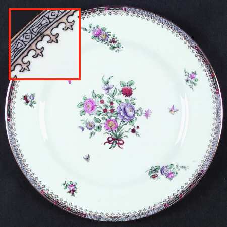 Lowestoft Flowers (Bone) by Spode