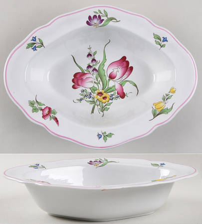Marlborough Sprays 10" Oval Vegetable Bowl by Spode