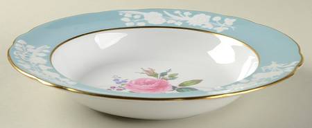 Old Colony Rose Large Rim Soup Bowl by Spode