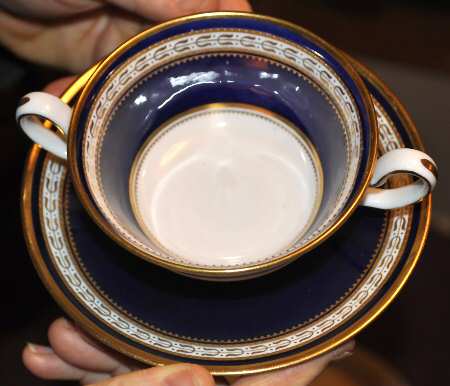 R3717 Footed Cream Soup Bowl & Saucer Set