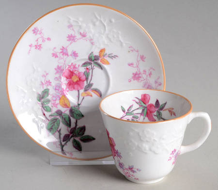 Roberta Orange (Smooth) Flat Demitasse Cup & Saucer Set by Spode