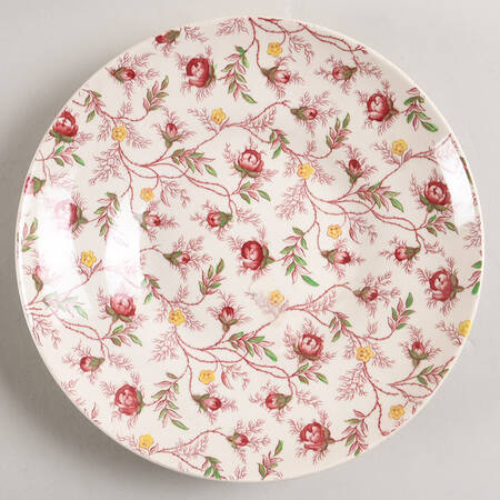 Rosebud Chintz (2-8401, Pink Vine) Saucer for Joke Cup