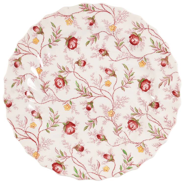 Rosebud Chintz (2-8401, Pink Vine) Salad Plate