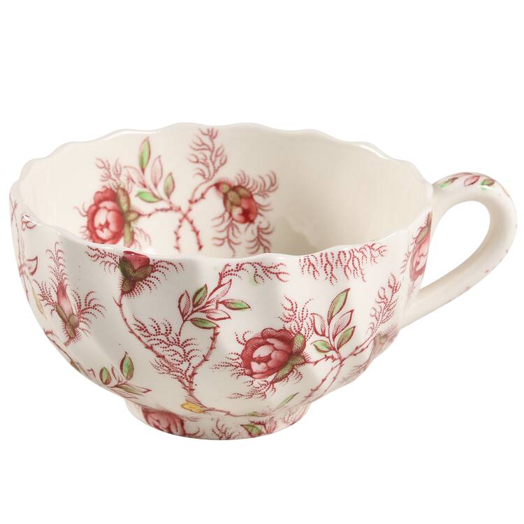 Rosebud Chintz (2-8401, Pink Vine) Footed Cup