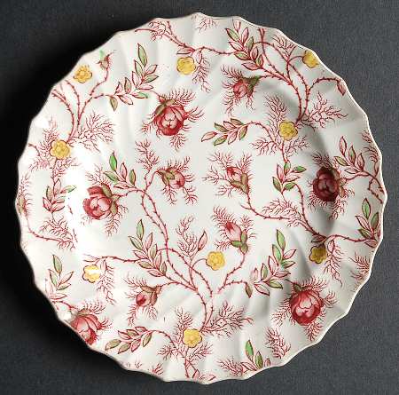 Rosebud Chintz (2-8401, Pink Vine) Bread & Butter Plate