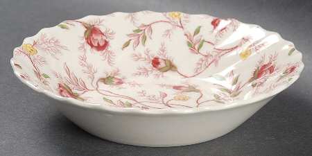 Rosebud Chintz (2-8401, Pink Vine) Fruit/Dessert (Sauce) Bowl