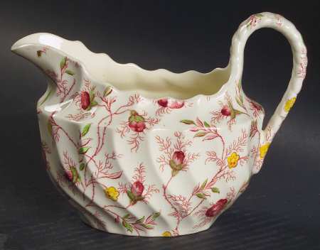 Rosebud Chintz (2-8401, Pink Vine) Small Creamer