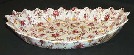 Rosebud Chintz (2-8401, Pink Vine) Jubilee Platter