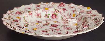 Rosebud Chintz (2-8401, Pink Vine) Large Rim Soup Bowl