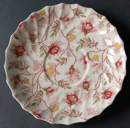 Rosebud Chintz (2-8401, Pink Vine) Saucer for Oversized Cup