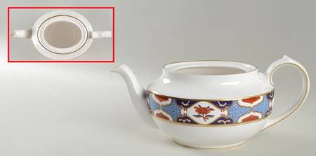 Shima Border Teapot No Lid by Spode
