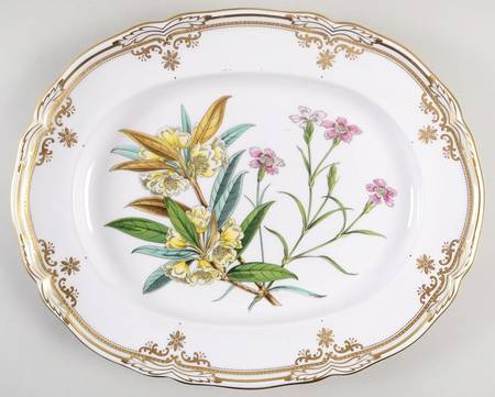 Stafford Flowers 14" Oval Serving Platter by Spode