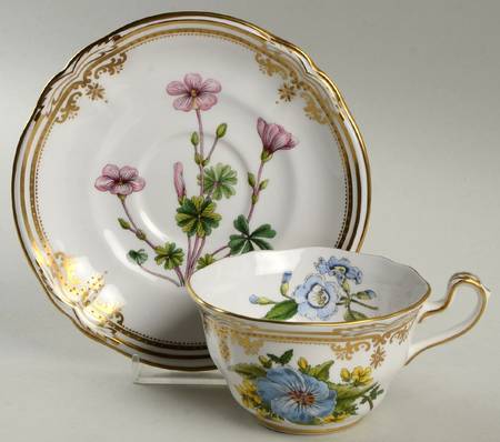 Stafford Flowers Flat Cup & Saucer Set