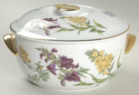 Stafford Flowers 1 Qt Round Oven To Table Covered Casserole