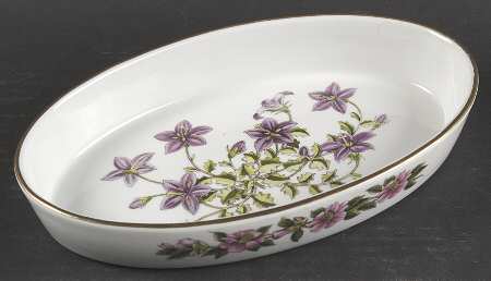 Stafford Flowers 10" Oval Oven-To-Table Baker by Spode