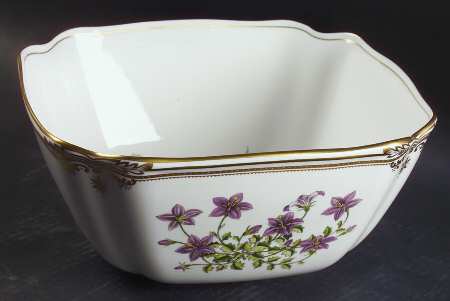 Stafford Flowers 9" Square Salad Serving Bowl by Spode