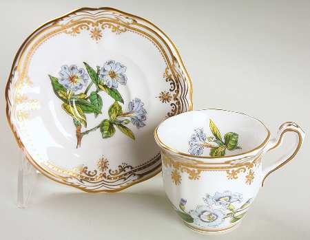 Stafford Flowers Flat Demitasse Cup & Saucer Set