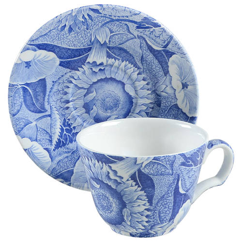 Sunflower (Blue Room Collection) Flat Cup & Saucer Set