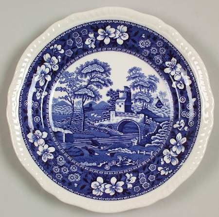 Tower Blue (Newer Backstamp) Salad Plate