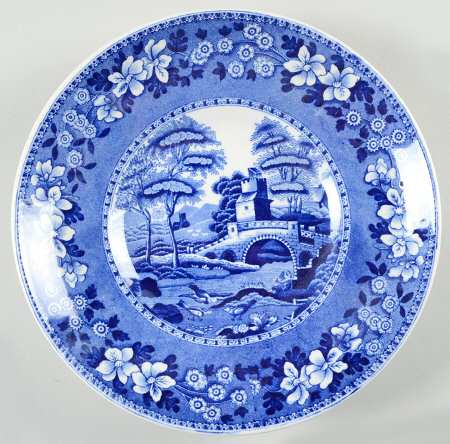 Tower Blue (Newer Backstamp) Saucer for Joke Cup