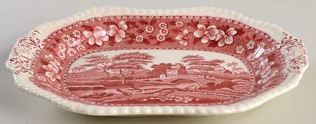 Tower Pink (Older Backstamp) Underplate for Tureen by Spode