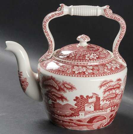 Tower Pink (Older Backstamp) Kettle & Lid by Spode