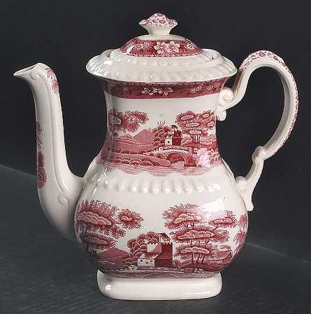 Tower Pink (Older Backstamp) Coffee Pot & Lid by Spode