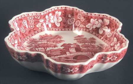 Tower Pink (Older Backstamp) 7" Chelsea Shell by Spode