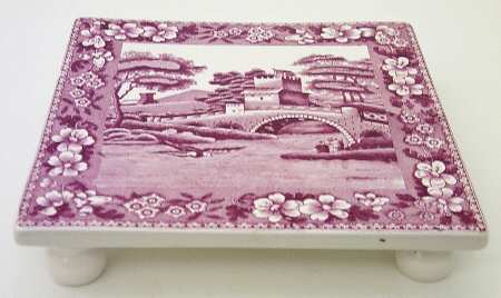 Tower Pink (Older Backstamp) 4 Toed Trivet