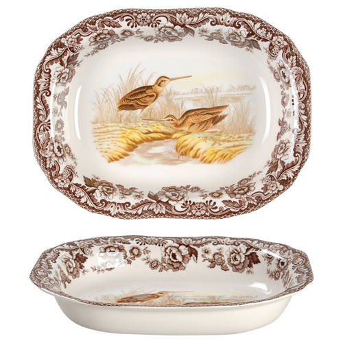 Woodland 9" Oval Vegetable Bowl by Spode