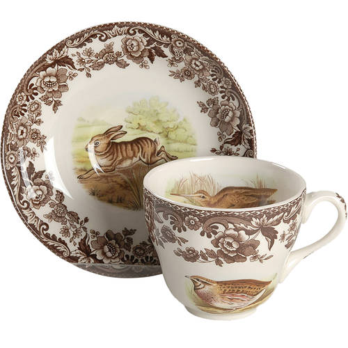 Woodland Flat Cup & Saucer Set