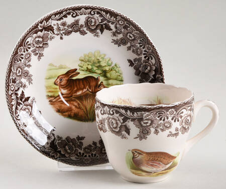 Woodland Flat Cup & Saucer Set