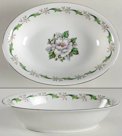 Colombia 10" Oval Vegetable Bowl by Spring China
