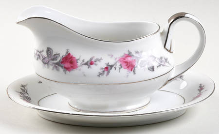 Silverose Gravy Boat & Underplate