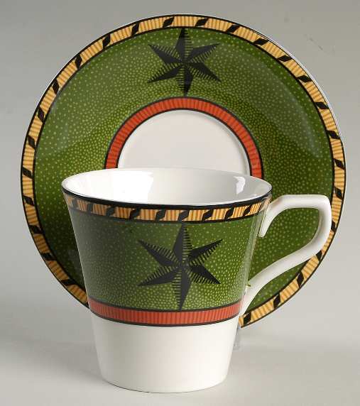 Astrakan Flat Cup & Saucer Set