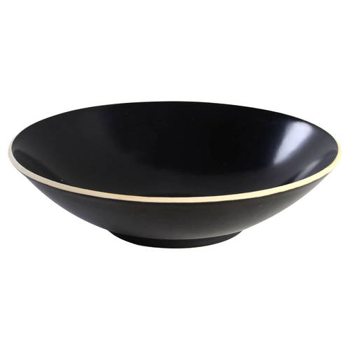 Colorstone Matte Black 9" Round Vegetable Bowl